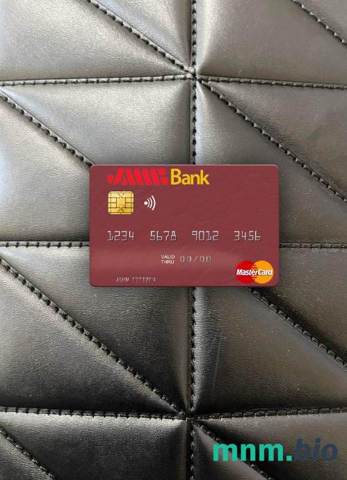 Tunisia JMMB bank wygląd zdjęcia mastercard skan PSD + zdjęcie